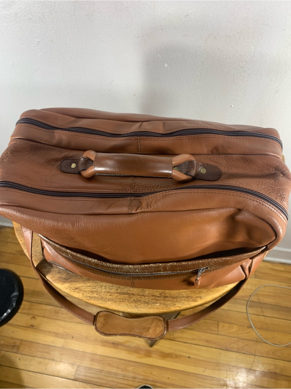 Vintage 70s Bugatti sports travel weekender Unisex leather bag - Picture 3 of 13